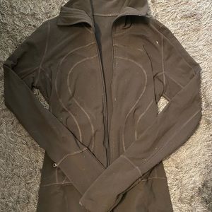 brown lululemon zip up